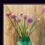 Country Chives 3 Black Framed Print Wall Art - Homeroots