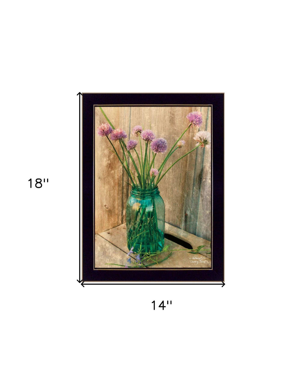 Country Chives 3 Black Framed Print Wall Art - Homeroots - Flyclothing LLC