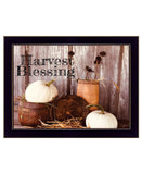 Harvest Blessings 3 Black Framed Print Kitchen Wall Art - Homeroots