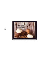 Harvest Blessings 3 Black Framed Print Kitchen Wall Art - Homeroots - Flyclothing LLC