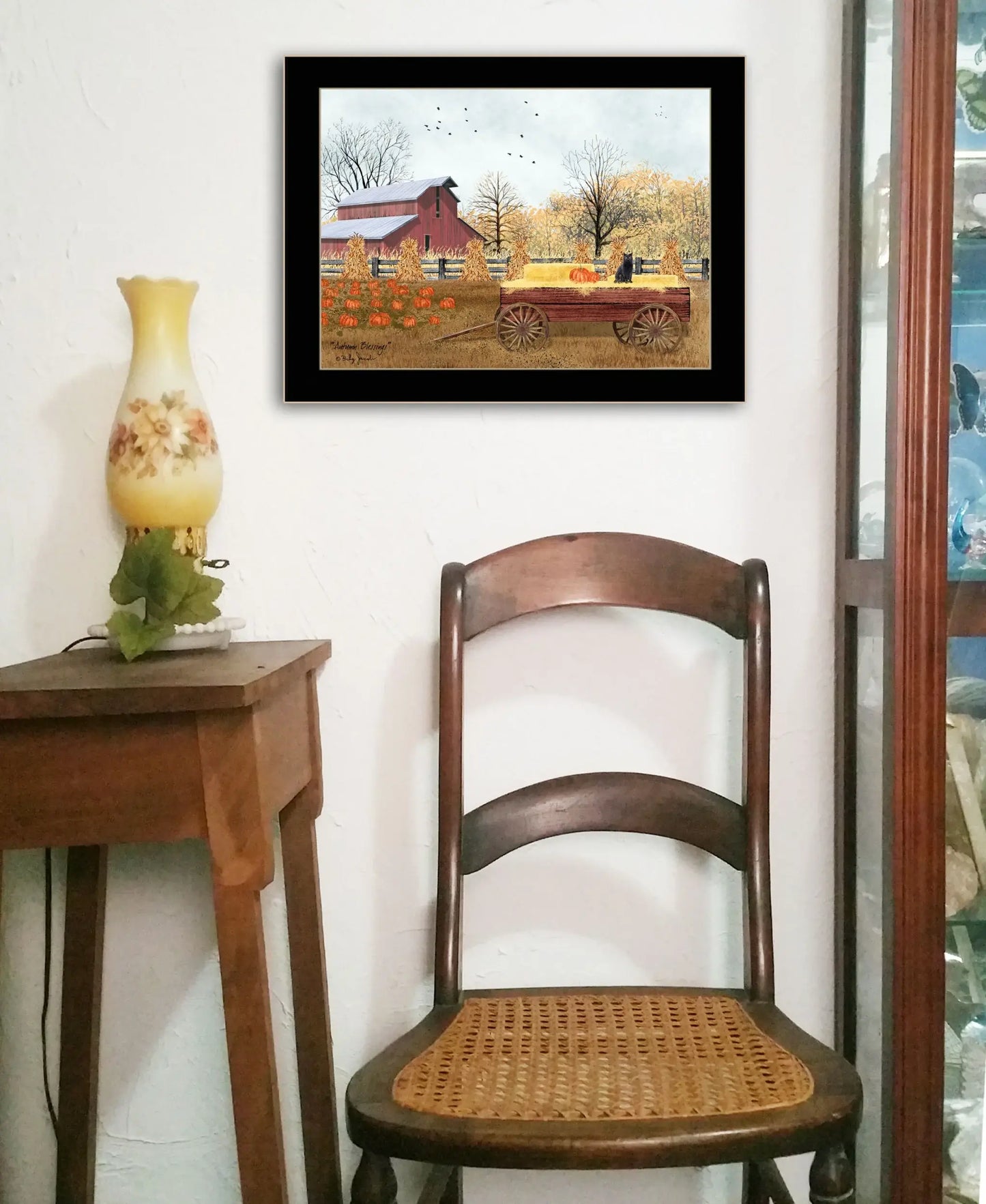 Autumn Blessings 3 Black Framed Print Wall Art - Homeroots - Flyclothing LLC