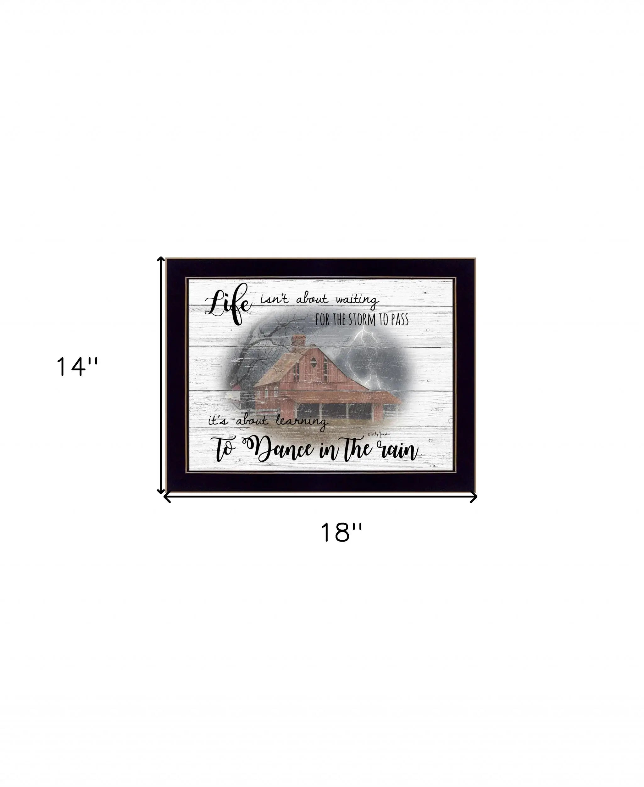Storm Dance 3 Black Framed Print Wall Art - Homeroots - Flyclothing LLC