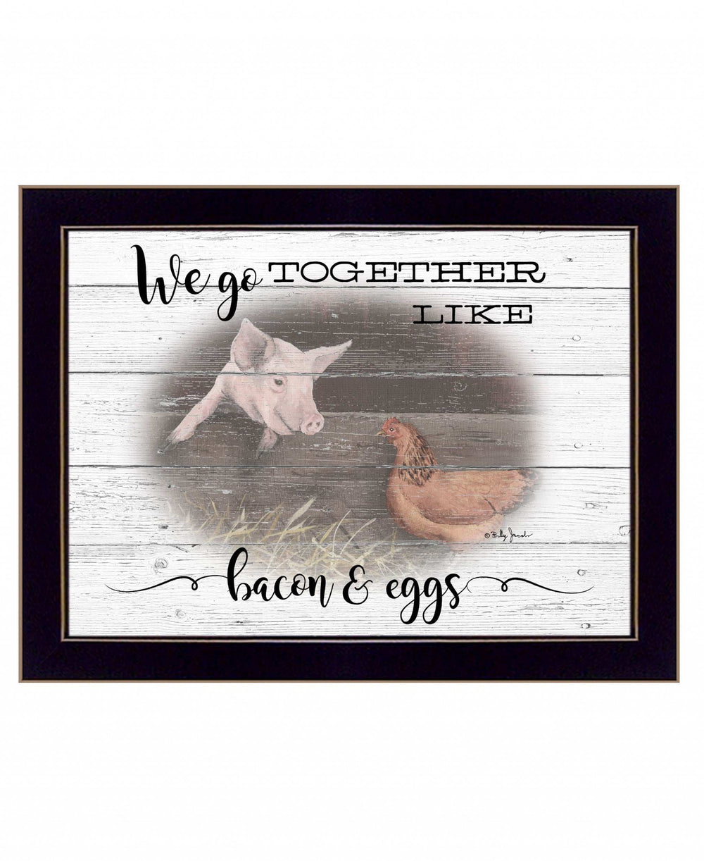 We Go Together 3 Black Framed Print Wall Art - Homeroots - Flyclothing LLC
