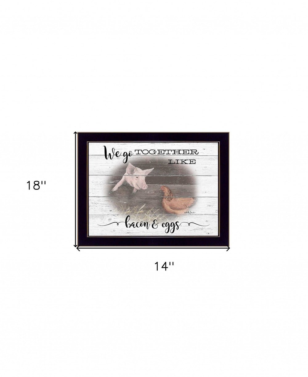 We Go Together 3 Black Framed Print Wall Art - Homeroots - Flyclothing LLC