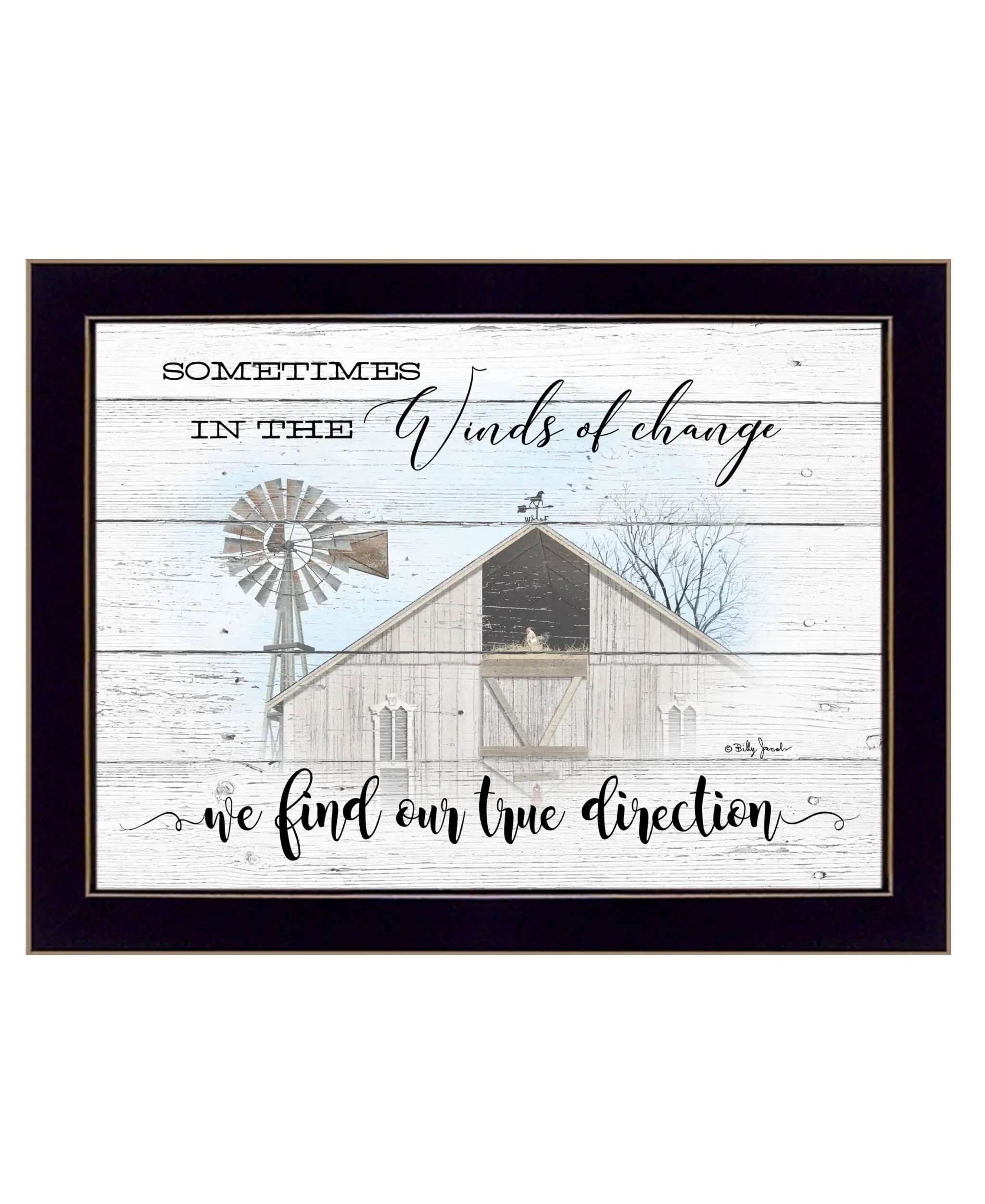 Winds of Change 3 Black Framed Print Wall Art - Homeroots - Flyclothing LLC