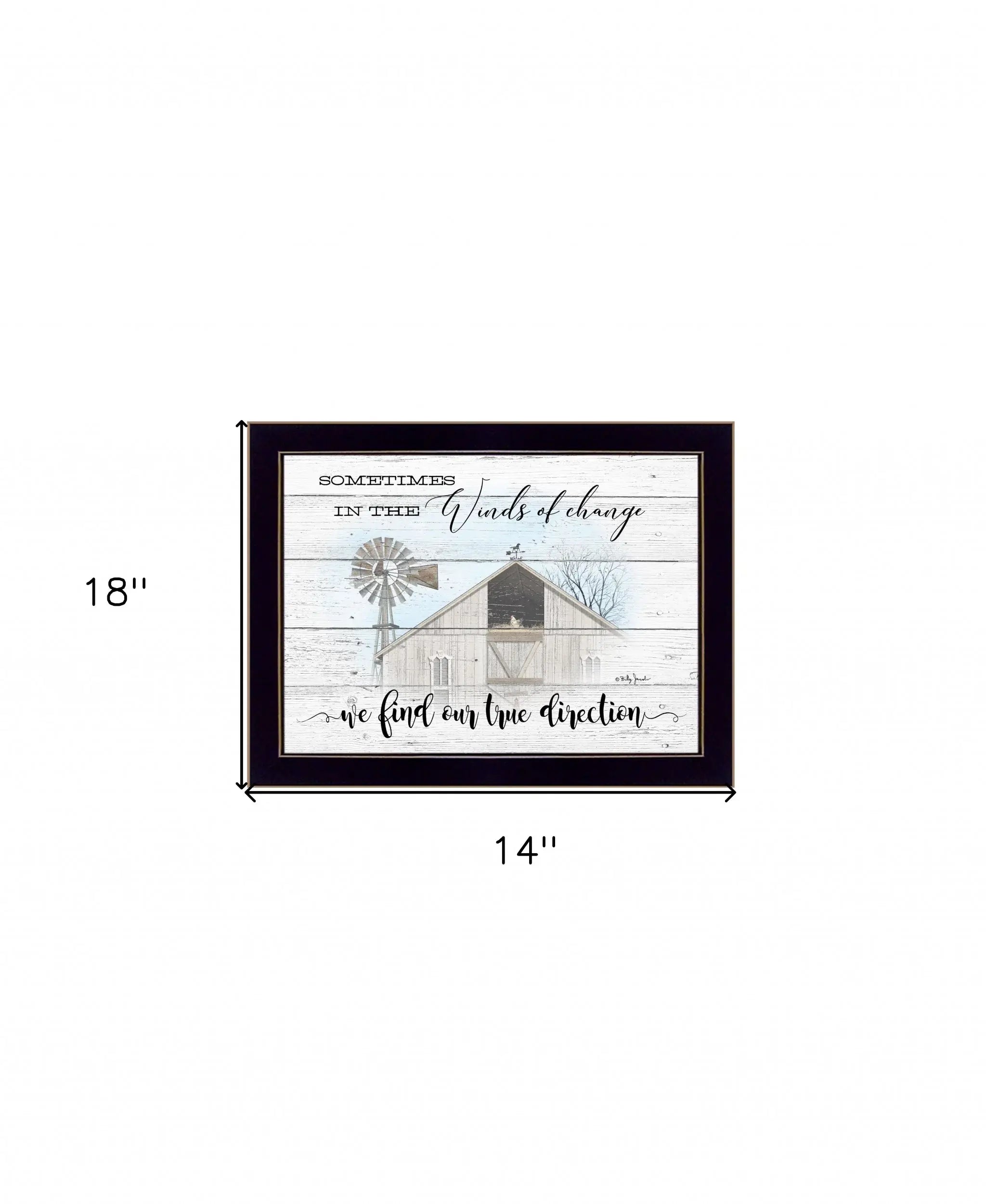 Winds of Change 3 Black Framed Print Wall Art - Homeroots - Flyclothing LLC