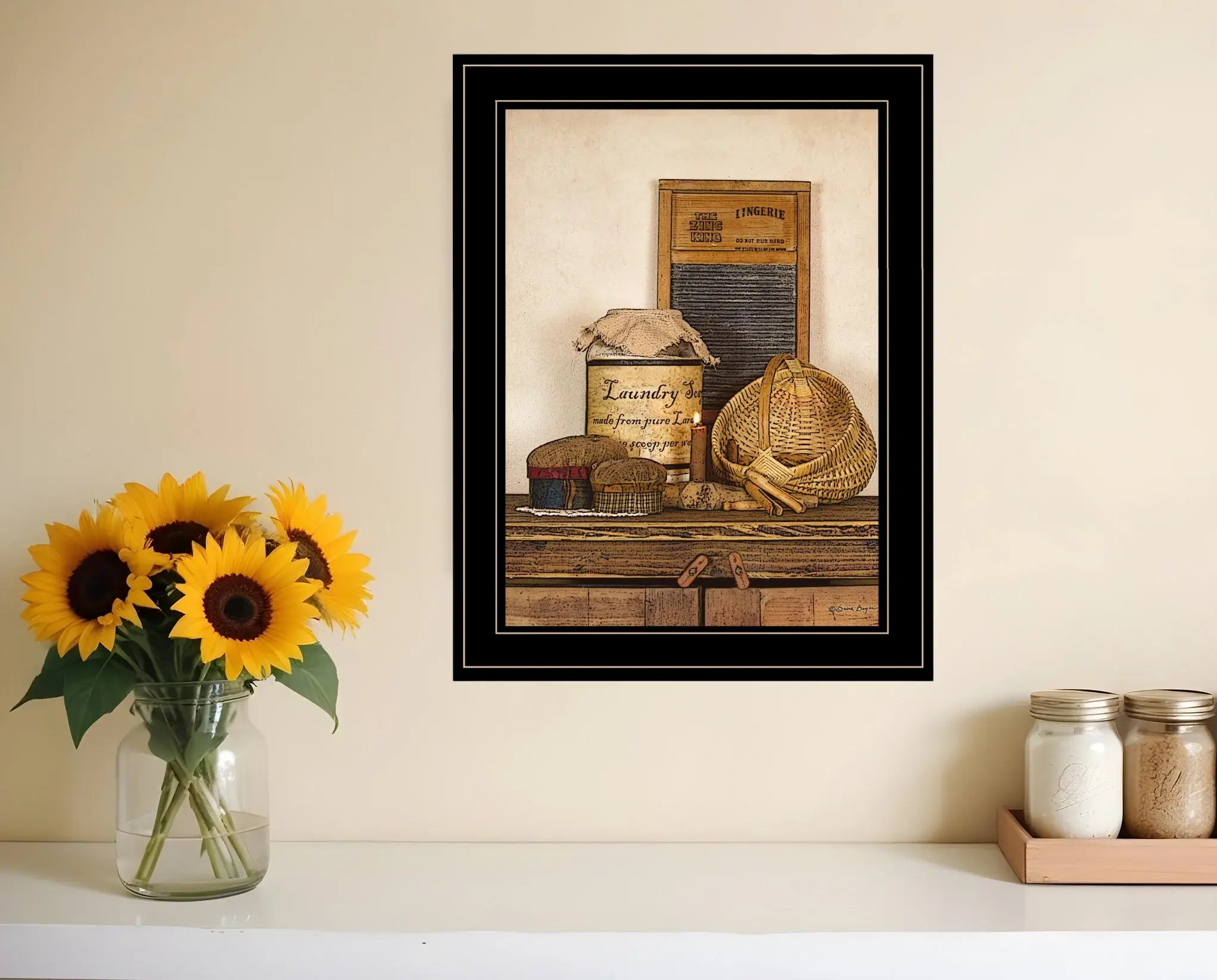Laundry Soap 2 Black Framed Print Bathroom Wall Art - Homeroots - Flyclothing LLC