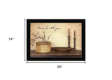 Peace Be with You Black Framed Print Wall Art - Homeroots - Flyclothing LLC
