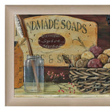 Country Bath Shelf 5 Brown Framed Print Bathroom Wall Art - Homeroots