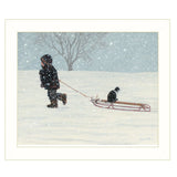 All Aboard White Framed Print Wall Art - Homeroots - Flyclothing LLC