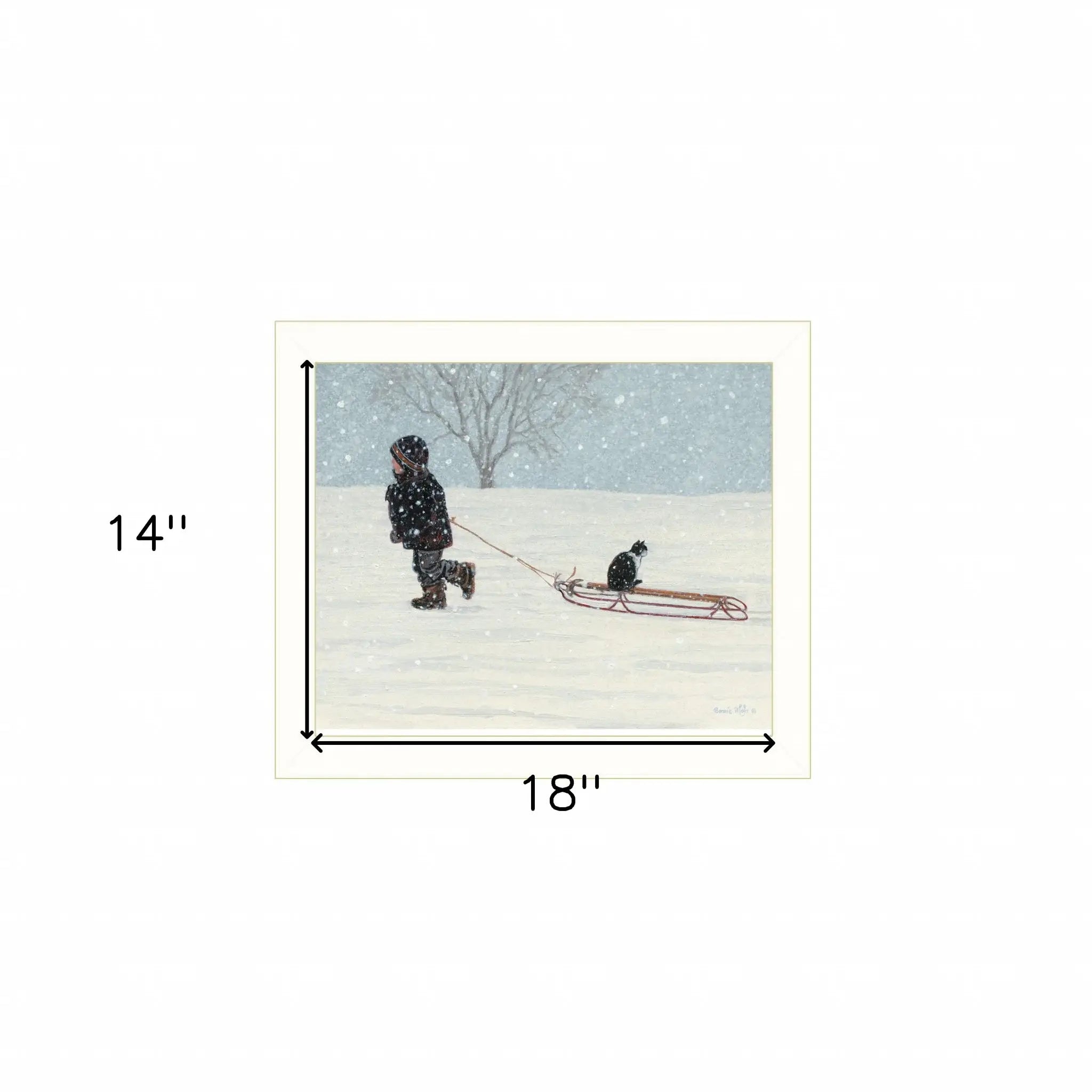 All Aboard White Framed Print Wall Art - Homeroots - Flyclothing LLC