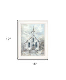 Faith 3 White Framed Print Wall Art - Homeroots - Flyclothing LLC