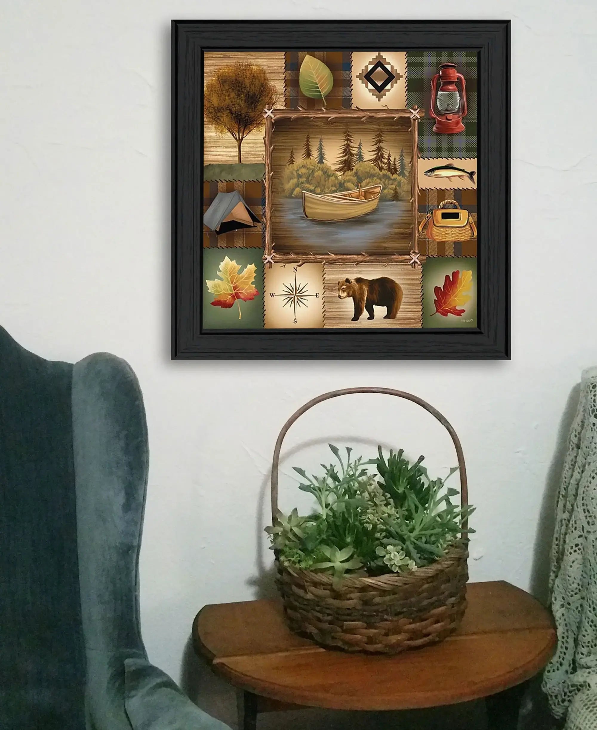 At the Lake 2 Black Framed Print Wall Art - Homeroots - Flyclothing LLC