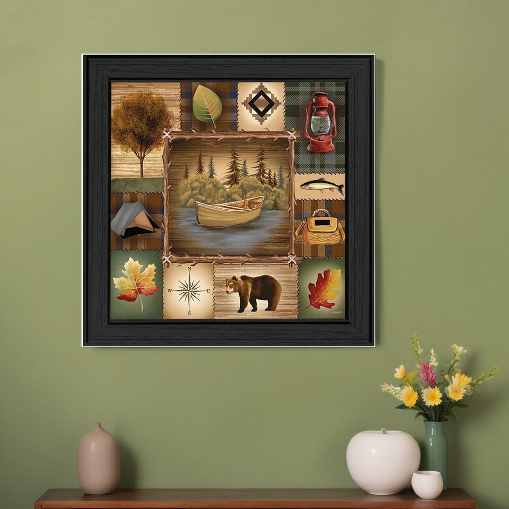 At the Lake 2 Black Framed Print Wall Art - Homeroots