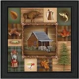 At the Cabin Black Framed Print Wall Art - Homeroots