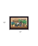 Antiques and Herbs Black Framed Print Kitchen Wall Art - Homeroots - Flyclothing LLC