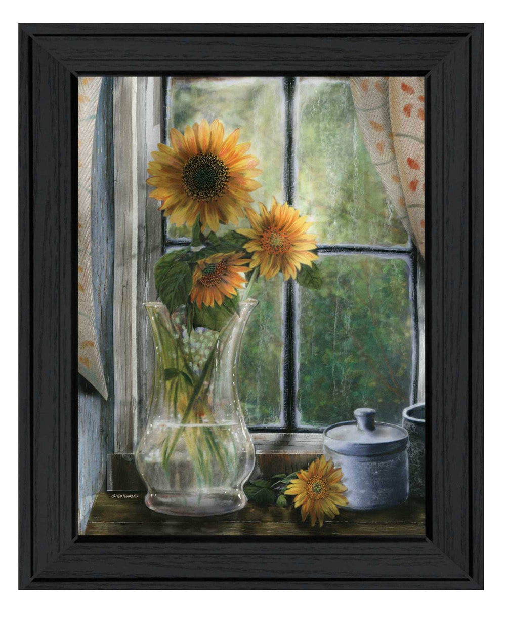 Morning Flower 2 Black Framed Print Wall Art - Homeroots - Flyclothing LLC