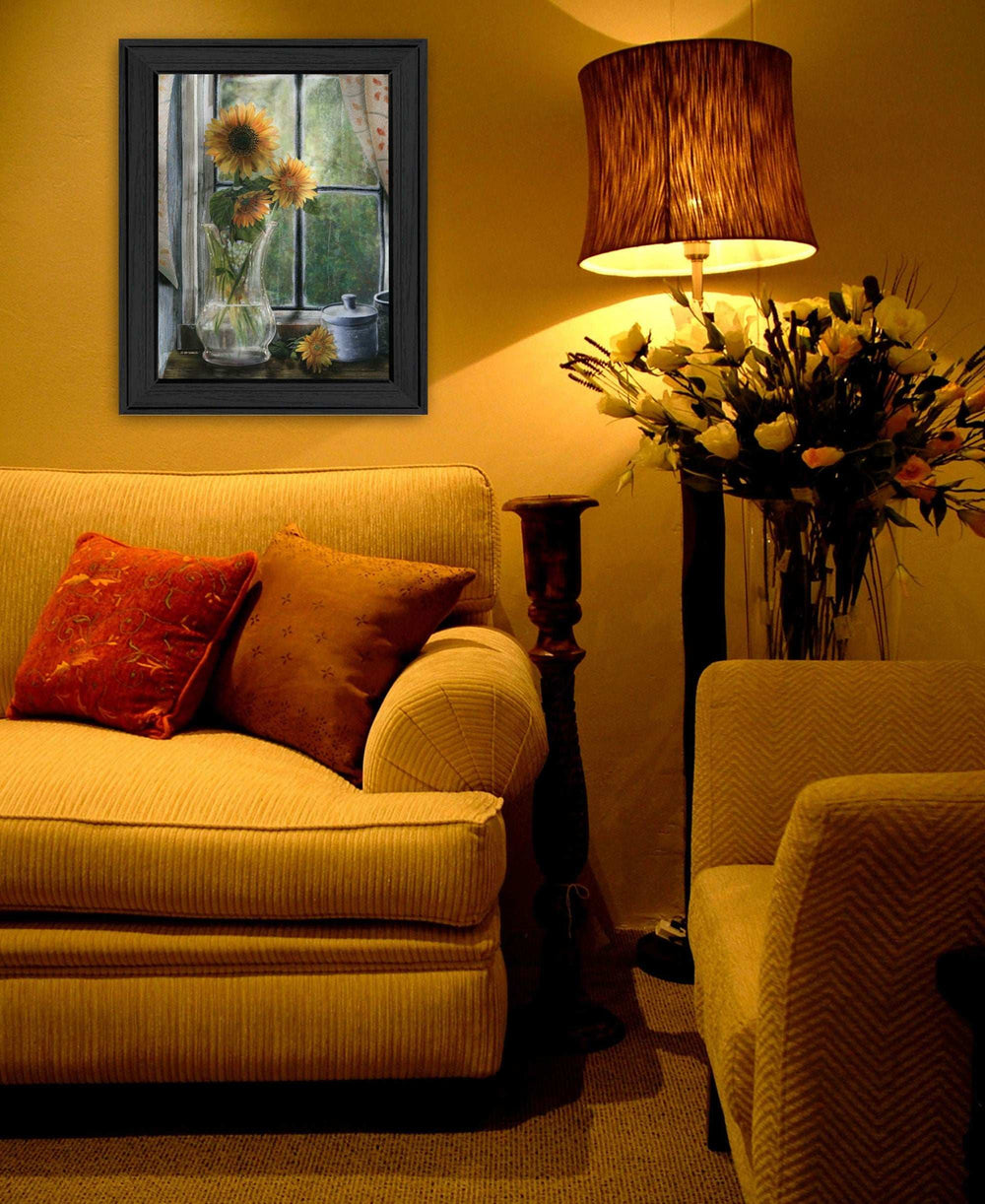 Morning Flower 2 Black Framed Print Wall Art - Homeroots - Flyclothing LLC