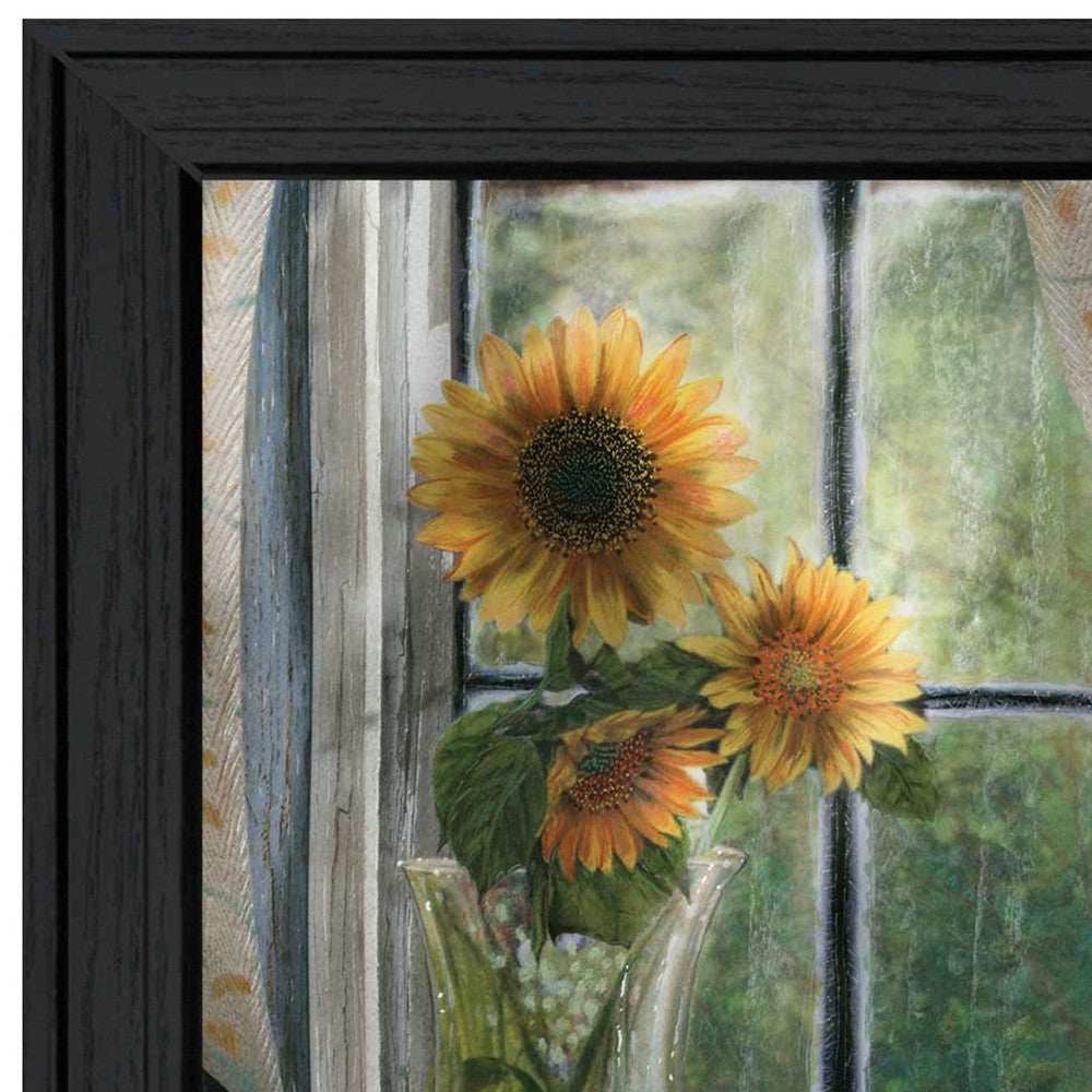 Morning Flower 2 Black Framed Print Wall Art - Homeroots - Flyclothing LLC