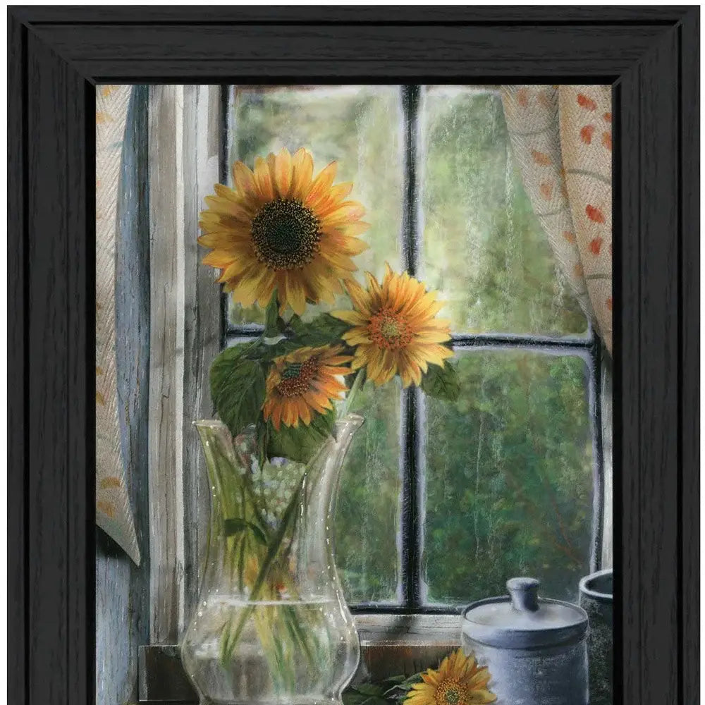 Morning Flower 2 Black Framed Print Wall Art - Homeroots - Flyclothing LLC