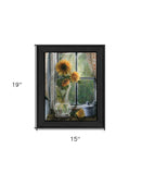 Morning Flower 2 Black Framed Print Wall Art - Homeroots - Flyclothing LLC