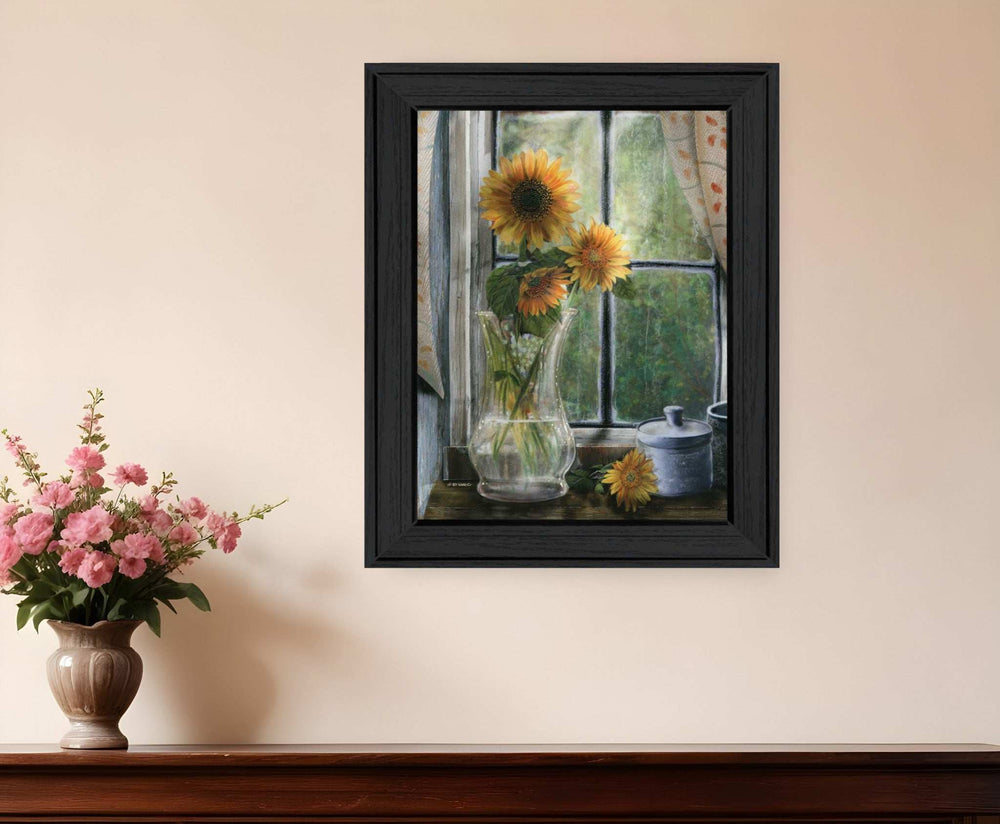 Morning Flower 2 Black Framed Print Wall Art - Homeroots - Flyclothing LLC
