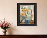Afternoon Flower Black Framed Print Wall Art - Homeroots