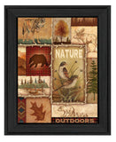 Lodge Collage II Black Framed Print Wall Art - Homeroots