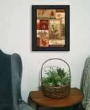 Lodge Collage II Black Framed Print Wall Art - Homeroots - Flyclothing LLC