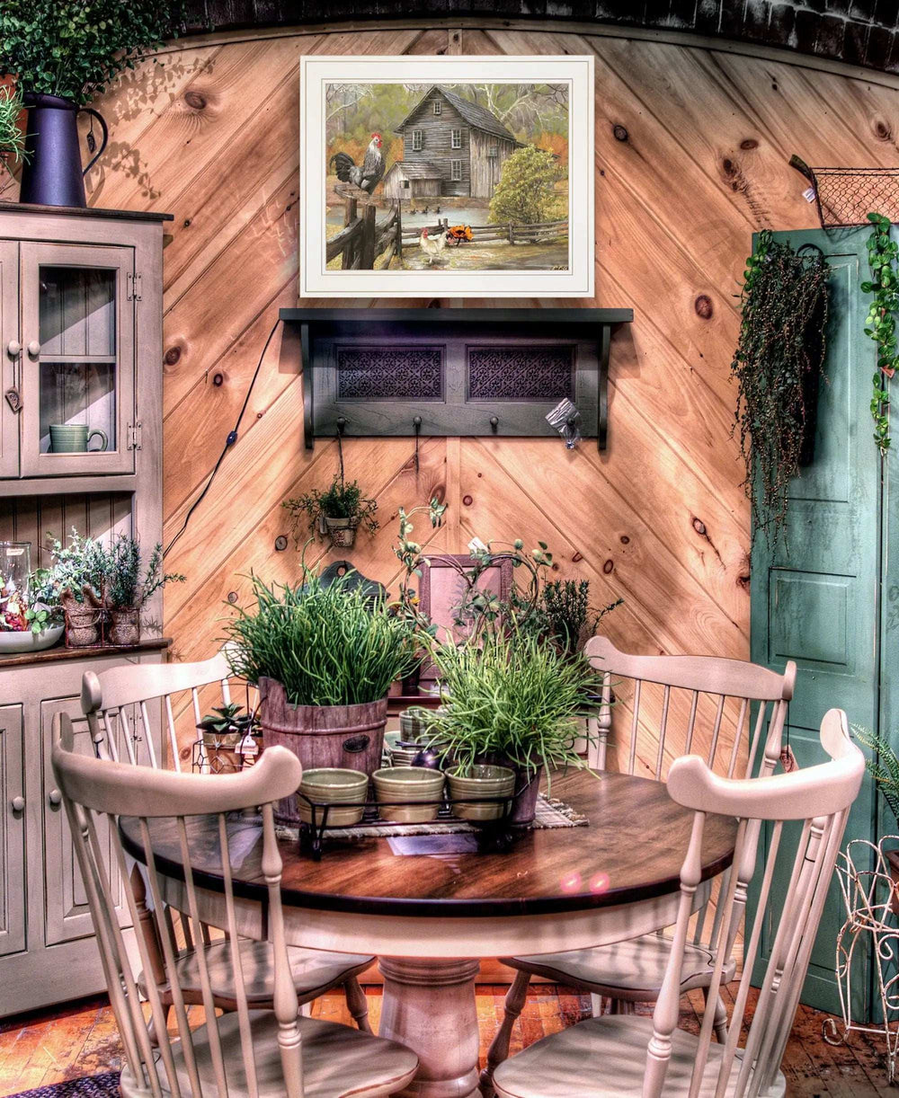 Down on the Farm I White Framed Print Wall Art - Homeroots - Flyclothing LLC