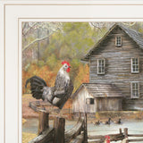 Down on the Farm I White Framed Print Wall Art - Homeroots