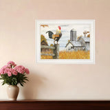 Down on the Farm II White Framed Print Wall Art - Homeroots