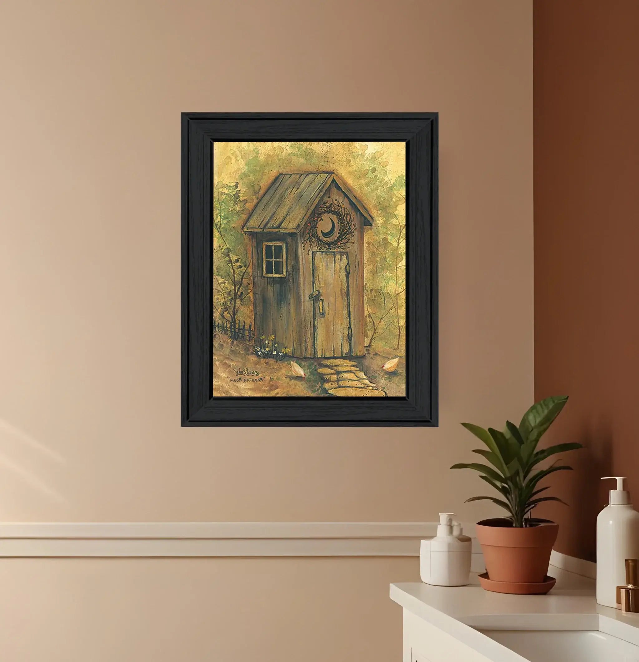 Reading Room 1 Black Framed Print Wall Art - Homeroots - Flyclothing LLC
