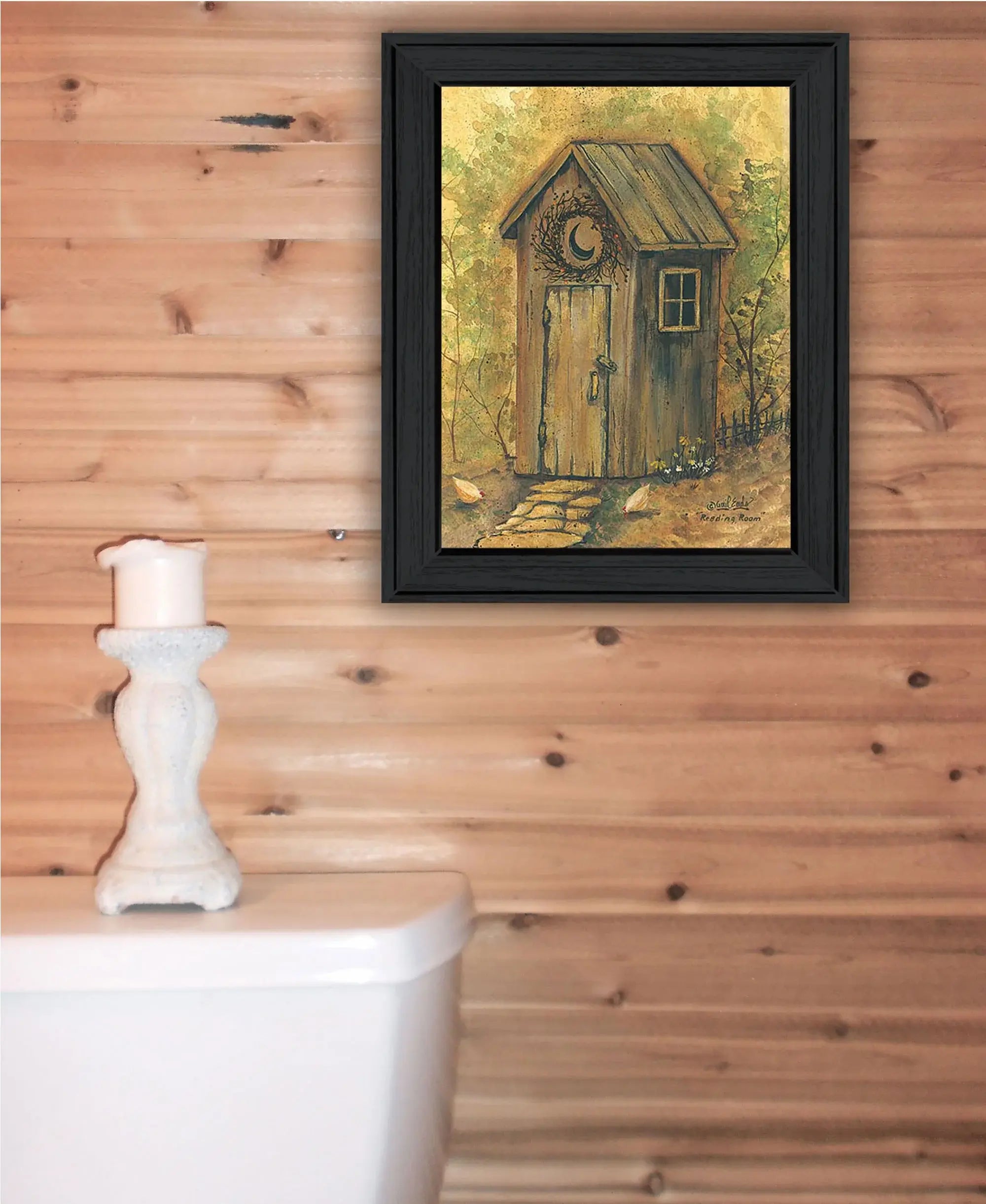 Reading Room 1 Black Framed Print Wall Art - Homeroots - Flyclothing LLC
