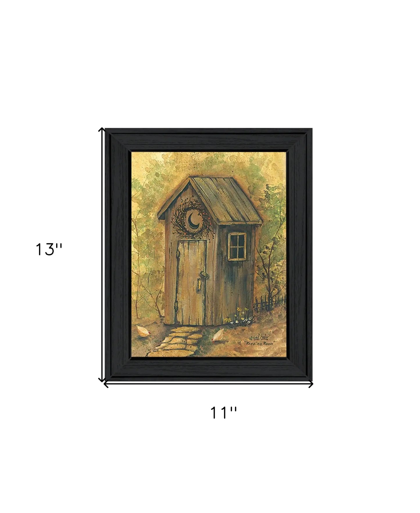 Reading Room 1 Black Framed Print Wall Art - Homeroots - Flyclothing LLC