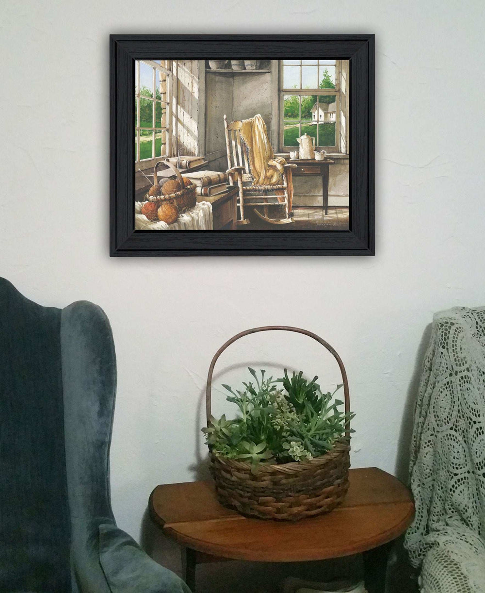 Corner Comforts Black Framed Print Wall Art - Homeroots - Flyclothing LLC