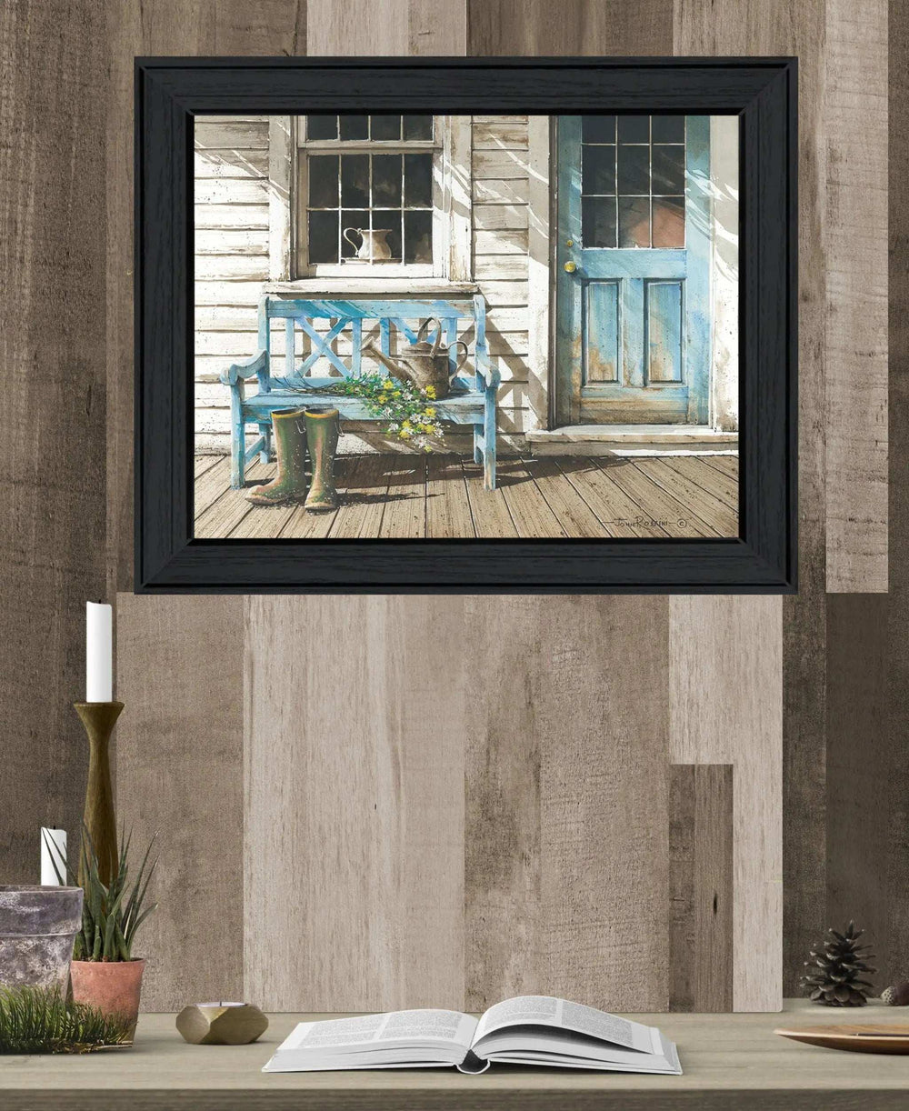 Cheerful Chores Black Framed Print Wall Art - Homeroots - Flyclothing LLC