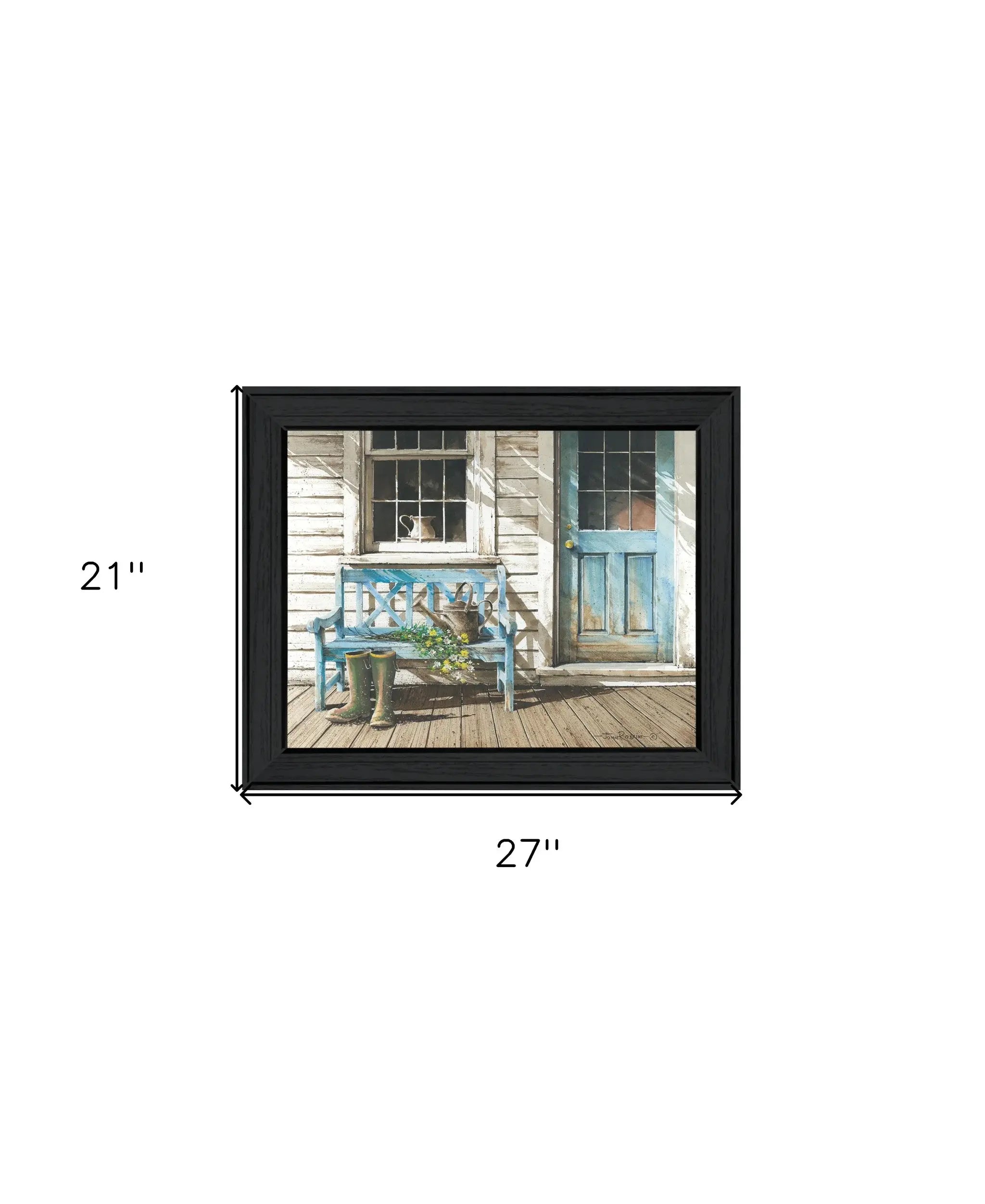Cheerful Chores Black Framed Print Wall Art - Homeroots - Flyclothing LLC