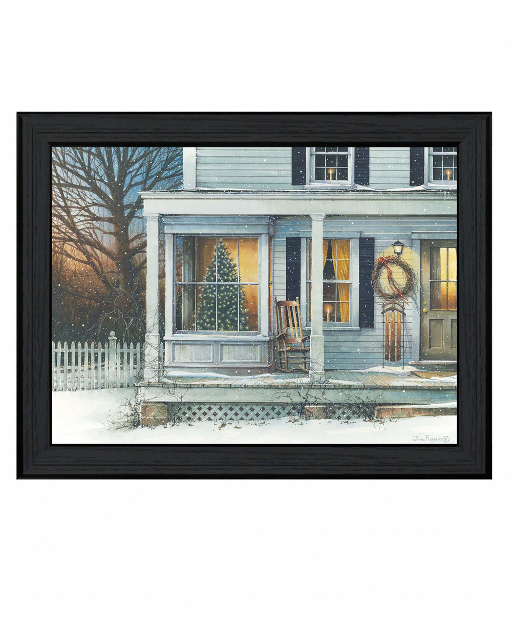 December Glow Black Framed Print Wall Art - Homeroots - Flyclothing LLC