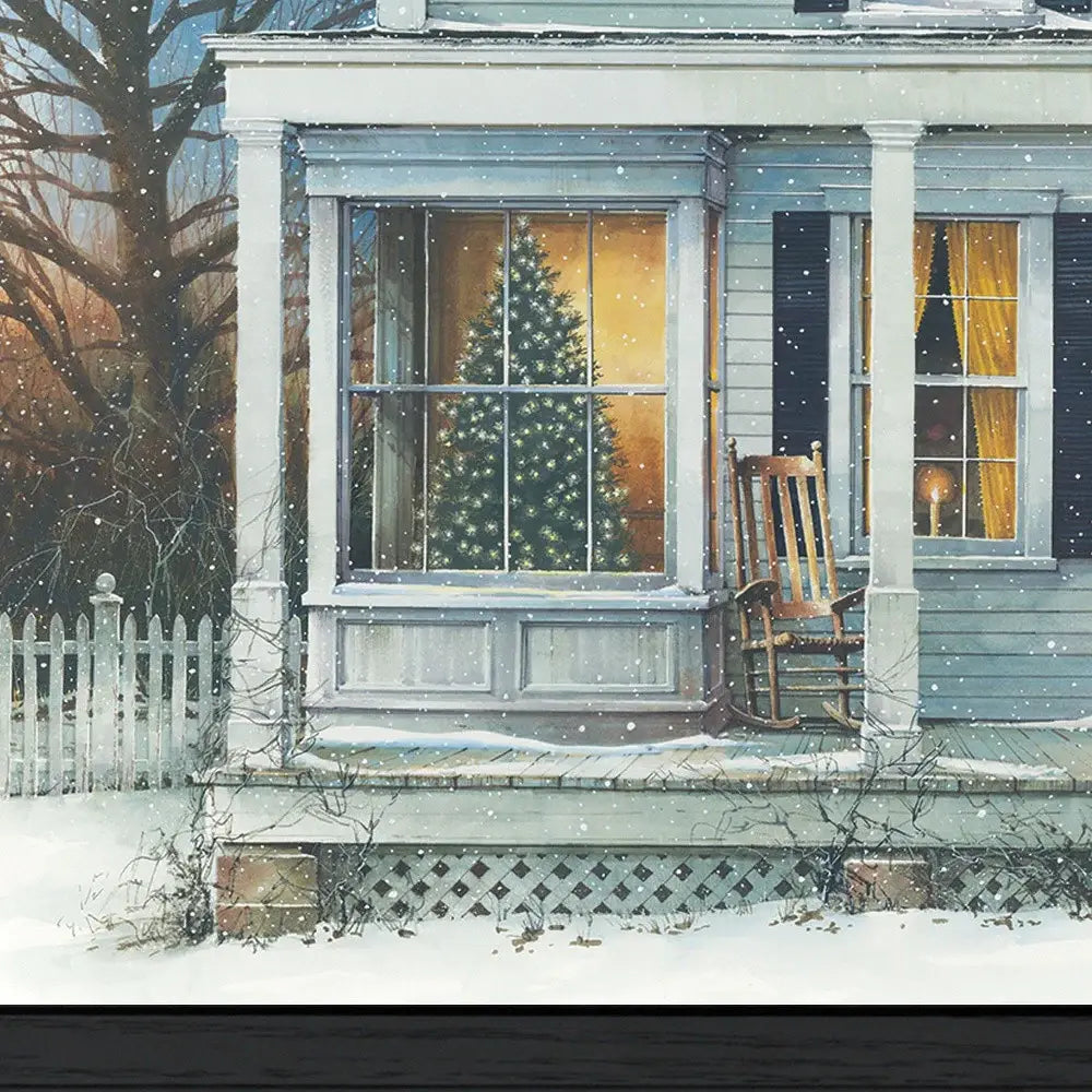 December Glow Black Framed Print Wall Art - Homeroots - Flyclothing LLC