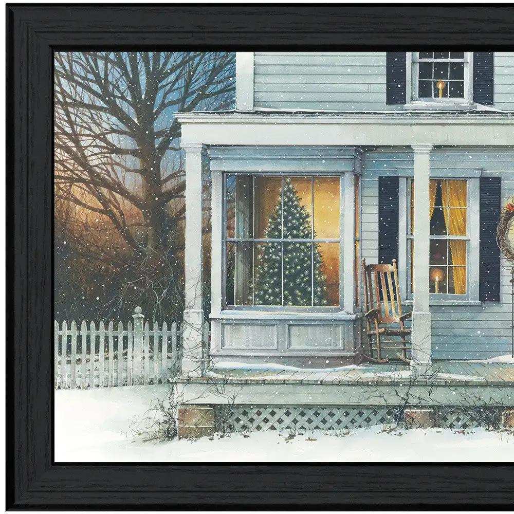 December Glow Black Framed Print Wall Art - Homeroots - Flyclothing LLC