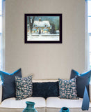 Snow Softly Falling 2 Black Framed Print Wall Art - Homeroots - Flyclothing LLC