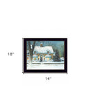 Snow Softly Falling 2 Black Framed Print Wall Art - Homeroots - Flyclothing LLC