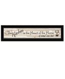 Kitchen is the Heart of the Home 14 Black Framed Print Kitchen Wall Art - Homeroots