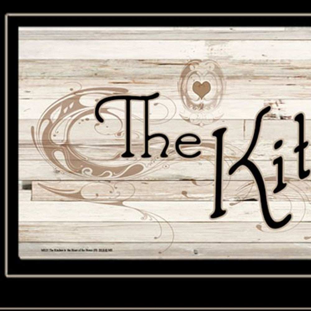 Kitchen is the Heart of the Home 14 Black Framed Print Kitchen Wall Art - Homeroots - Flyclothing LLC