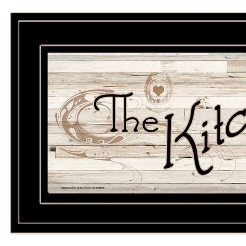 Kitchen is the Heart of the Home 14 Black Framed Print Kitchen Wall Art - Homeroots - Flyclothing LLC