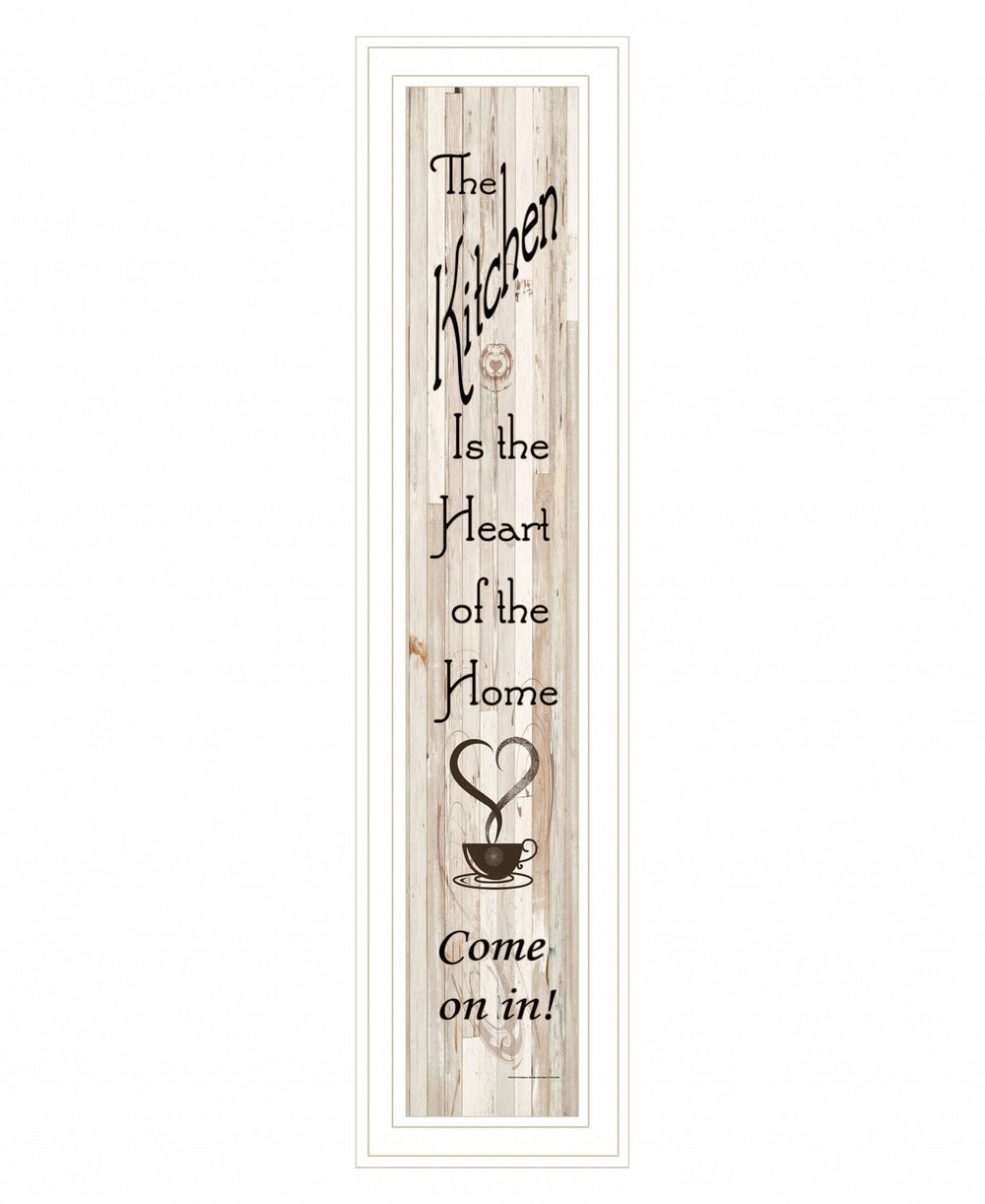 Kitchen is the Heart of the Home 16 White Framed Print Kitchen Wall Art - Homeroots - Flyclothing LLC