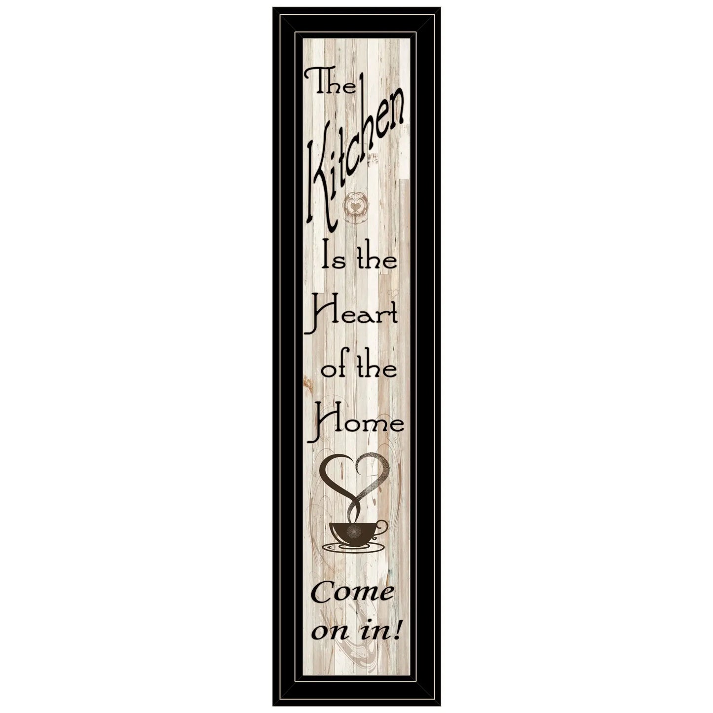 Kitchen is the Heart of the Home 18 Black Framed Print Kitchen Wall Art - Homeroots - Flyclothing LLC