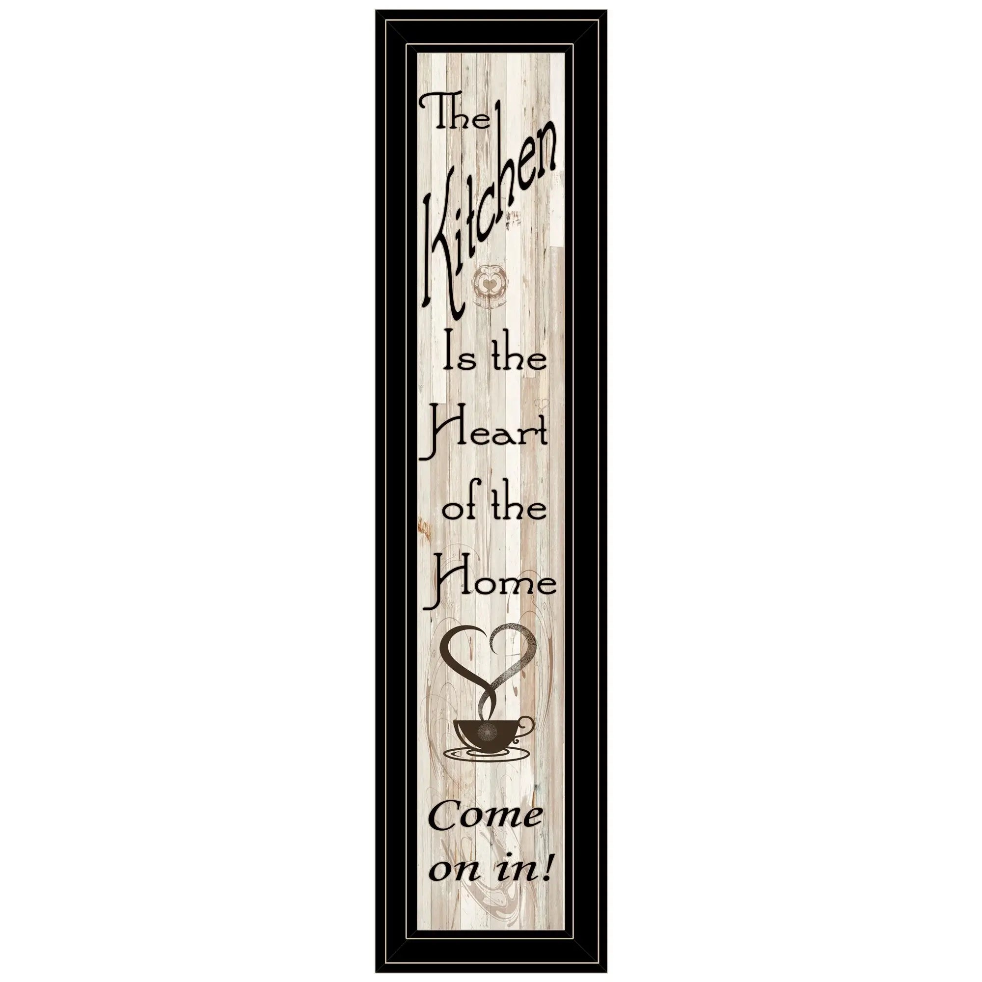 Kitchen is the Heart of the Home 18 Black Framed Print Kitchen Wall Art - Homeroots - Flyclothing LLC