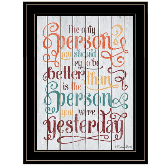 The Only Person 3 Black Framed Print Wall Art - Homeroots - Flyclothing LLC